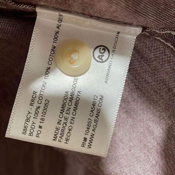 AG Adriano Goldschmied Mens Size Small Button Down Shirt - Picture 7 of 7